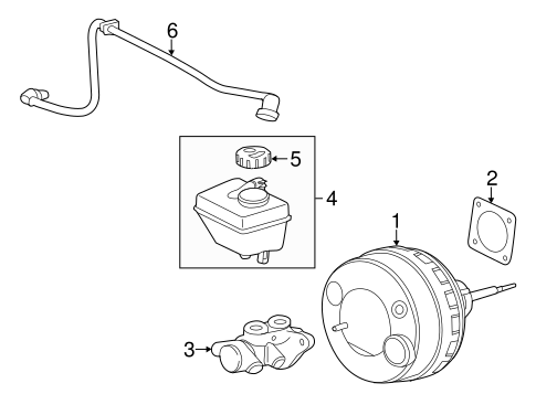 XF MASTER CYLINDER - COMPONENTS ON DASH PANEL