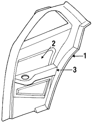 Grand Am INTERIOR TRIM - QUARTER PANELS