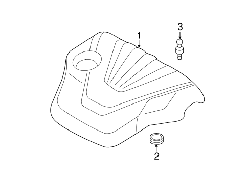 Engine Appearance Cover for 2013 Hyundai Accent #0