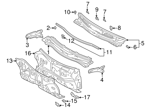 BODY/COWL for 2002 Toyota Celica #1