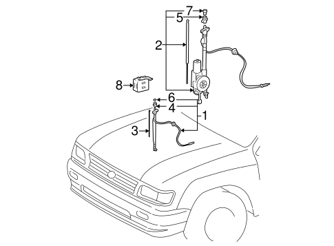 ELECTRICAL/ANTENNA & RADIO for 1997 Toyota Tacoma #1