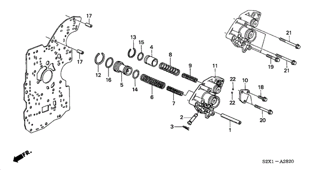 Transmission - Automatic/AT Accumulator Body (V6) for 2003 Honda ACCORD SEDAN #1