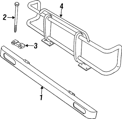 Defender 90 BUMPER & COMPONENTS - FRONT