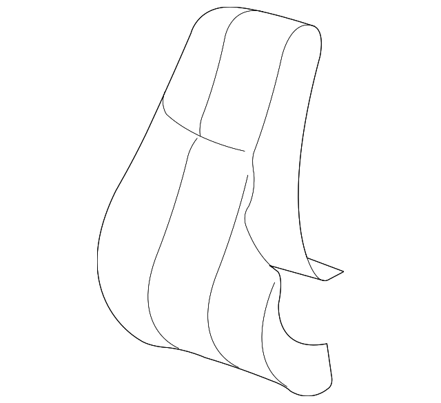22686966 SEAT BACK COVER, LEFT