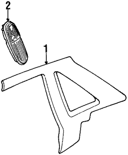 XJ12 INTERIOR TRIM - QUARTER PANELS