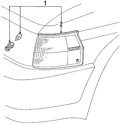 Electrical/Park Lamps for 1990 Toyota Tercel #1