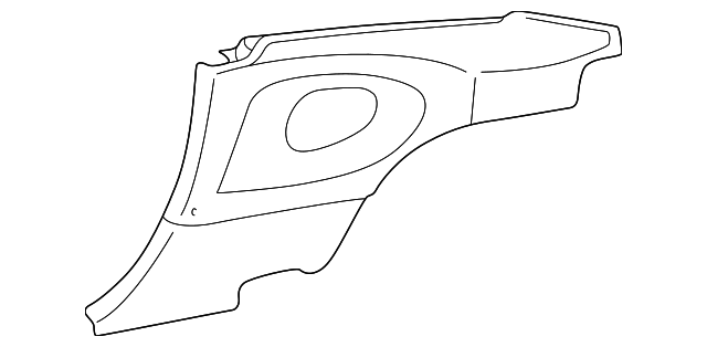 996-555-071-10-EVQ Деталь QTR TRIM PANEL, LEFT