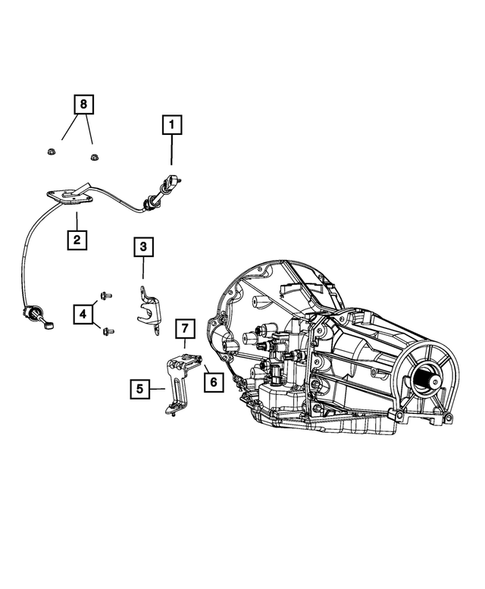 Gearshift Controls and Related Parts for 2008 Dodge Nitro #1