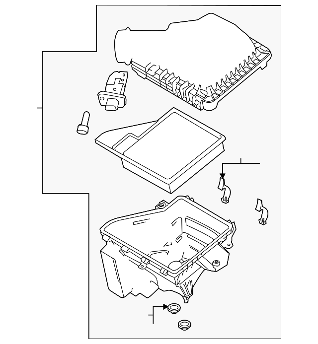 BR3Z-9600-C Деталь AIR CLEANER ASSY