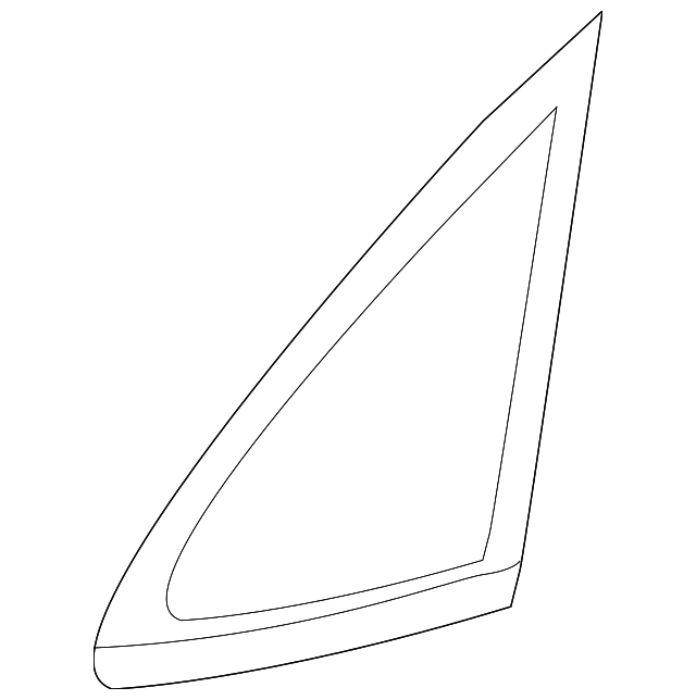 BE8Z-5829710-B Деталь QTR GLASS, RIGHT