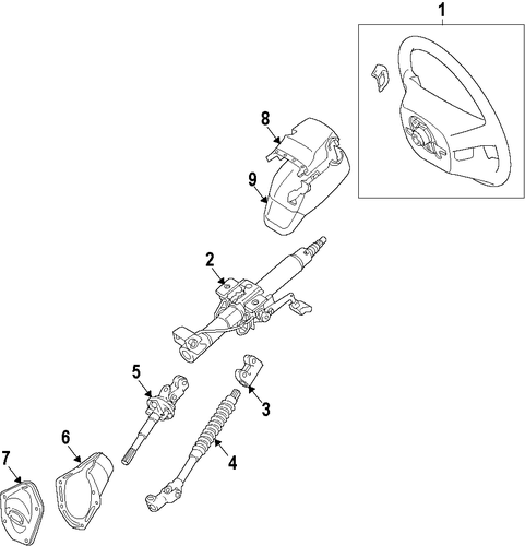 STEERING/STEERING COLUMN for 2016 Toyota Tacoma #1