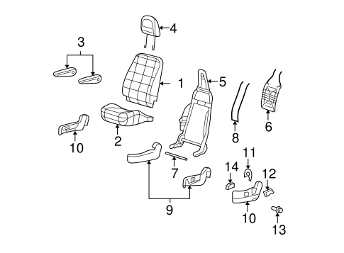 Body/Front Seat Components for 2004 Ford Freestar #1
