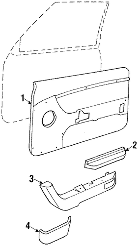 Thunderbird INTERIOR TRIM - DOOR