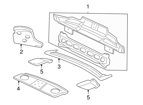 Rear Body for 1997 Chevrolet Malibu #0