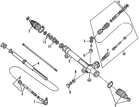 Steering Gear & Linkage for 2004 Ford Taurus #1