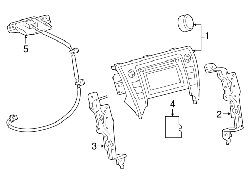 BODY/NAVIGATION SYSTEM COMPONENTS for 2015 Toyota Camry #1