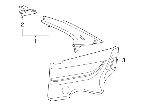 GTO INTERIOR TRIM - QUARTER PANELS