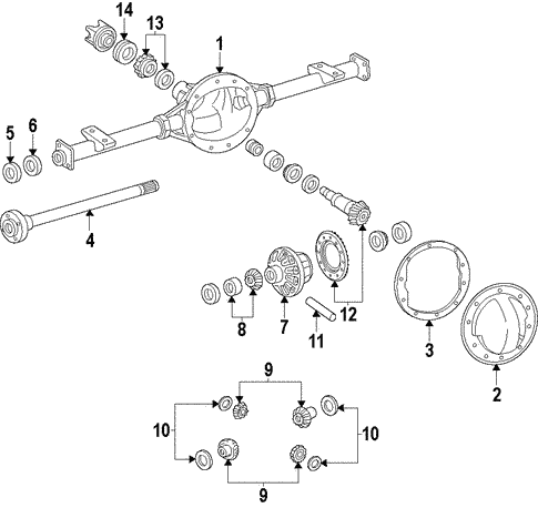 Propeller Shaft for 2018 Chevrolet Express 2500 #0