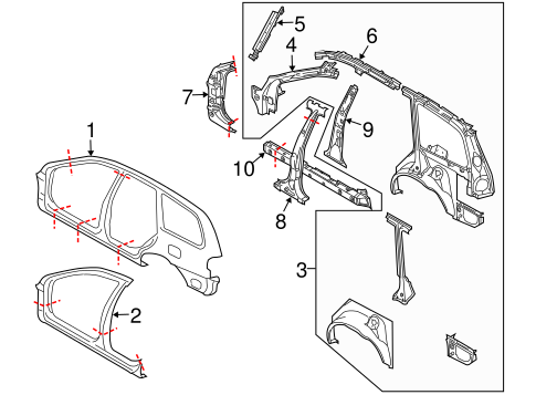V40 CENTER PILLAR