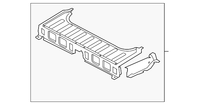 BT1Z-61115A42-B Деталь CENTER FLOOR PAN