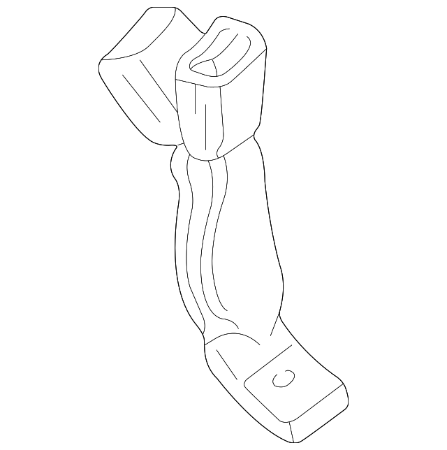 XW4Z5460045AAA Деталь BUCKLE END, LEFT