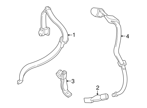 LS REAR SEAT BELTS