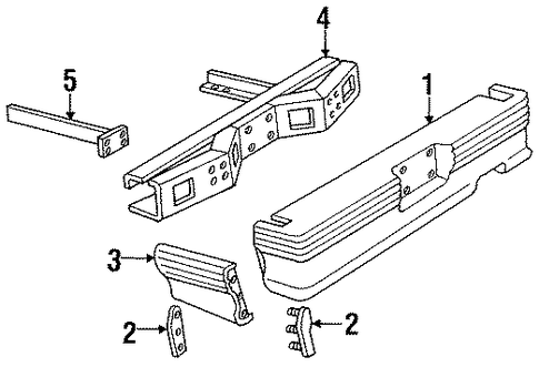 Ranger BUMPER ASSEMBLY - REAR 2