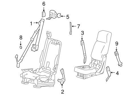 Electrical/Front Seat Belts for 2006 Ford F-150 #2