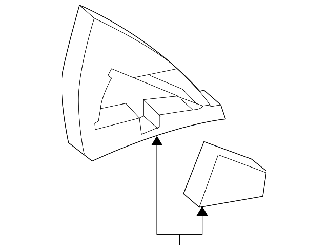 20834231 Деталь MIRROR ASSY GASKET, LEFT