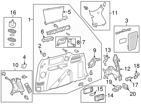BODY/INTERIOR TRIM - SIDE PANEL for 2013 Toyota Sienna #1