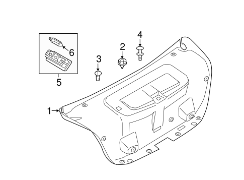 Interior Trim - Trunk for 2012 BMW 550i xDrive #0