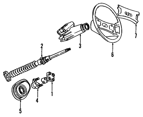 Steering Column for 1990 Audi 80 Quattro #1