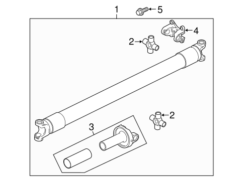 Rear Suspension/Drive Shaft for 2006 Ford F-150 #1