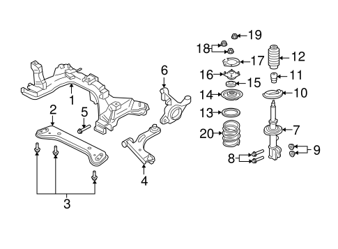 Mariner SUSPENSION COMPONENTS