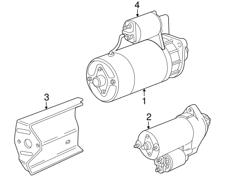 Starter for 1999 BMW 528i #0