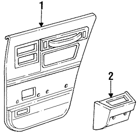 LeBaron INTERIOR TRIM - REAR DOOR