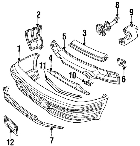 Bonneville BUMPER & COMPONENTS - FRONT