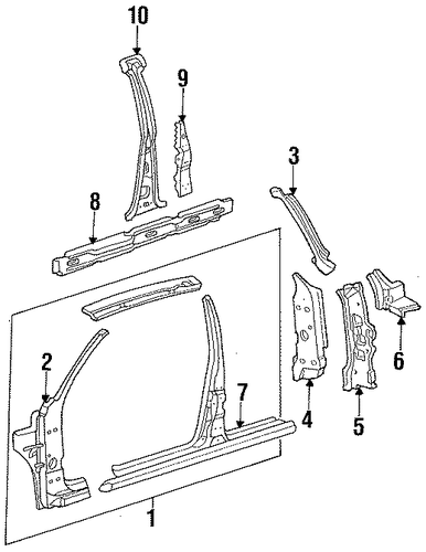 Sable CENTER PILLAR & ROCKER 2