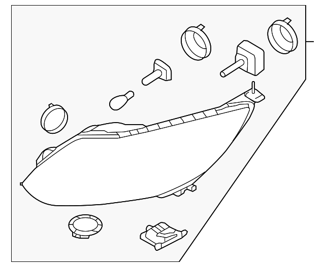 CM5Z-13008-V Деталь HEADLAMP ASSY, LEFT