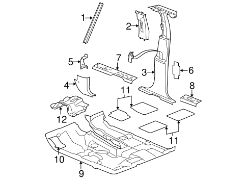 Commander INTERIOR TRIM - PILLARS