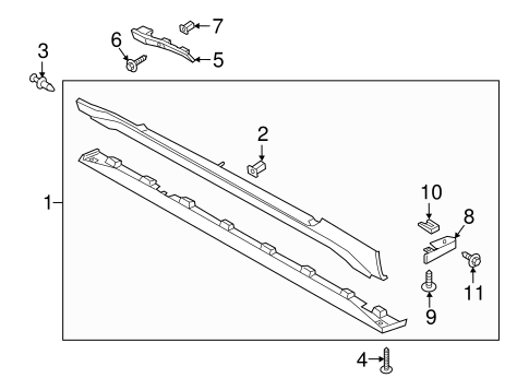 Mustang EXTERIOR TRIM - PILLARS 2