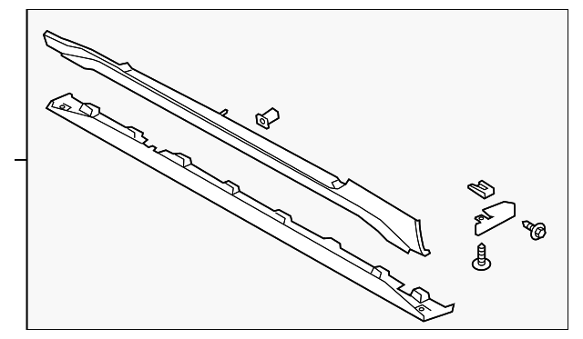 FR3Z-6310177-AA Деталь ROCKER MOLDING, LEFT