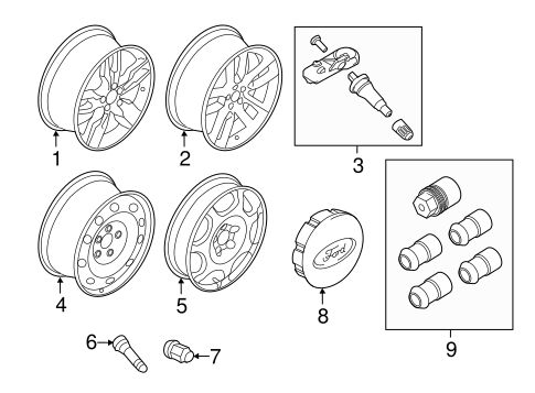 Front Suspension/Wheels for 2013 Ford Edge #2