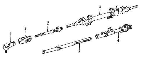 Steering Gear & Linkage for 1996 Ford Aspire #2
