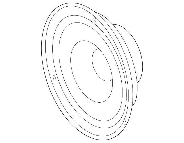 13287839 Деталь QTR PNL SPEAKER, RIGHT