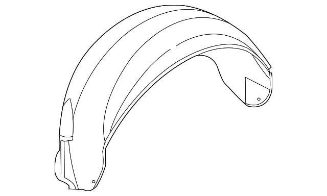 C2C1574 WHEELHOUSE LINER, LEFT