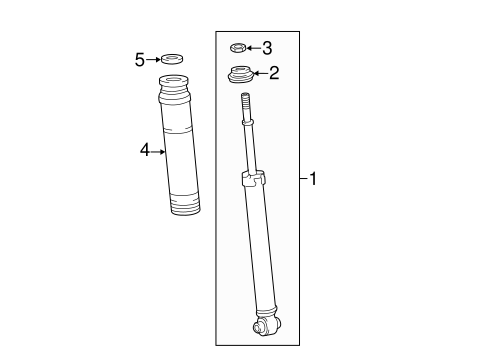 REAR SUSPENSION/SHOCKS & COMPONENTS for 2016 Scion iM #1