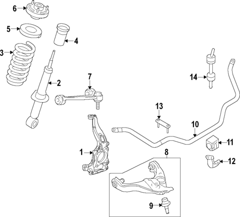 Front Suspension for 2020 Ford Expedition #0