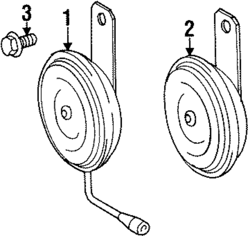 ELECTRICAL/HORN for 1997 Toyota Celica #1