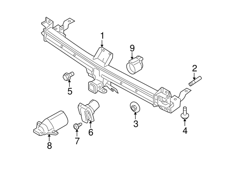 Body/Trailer Hitch Components for 2013 Ford Flex #1